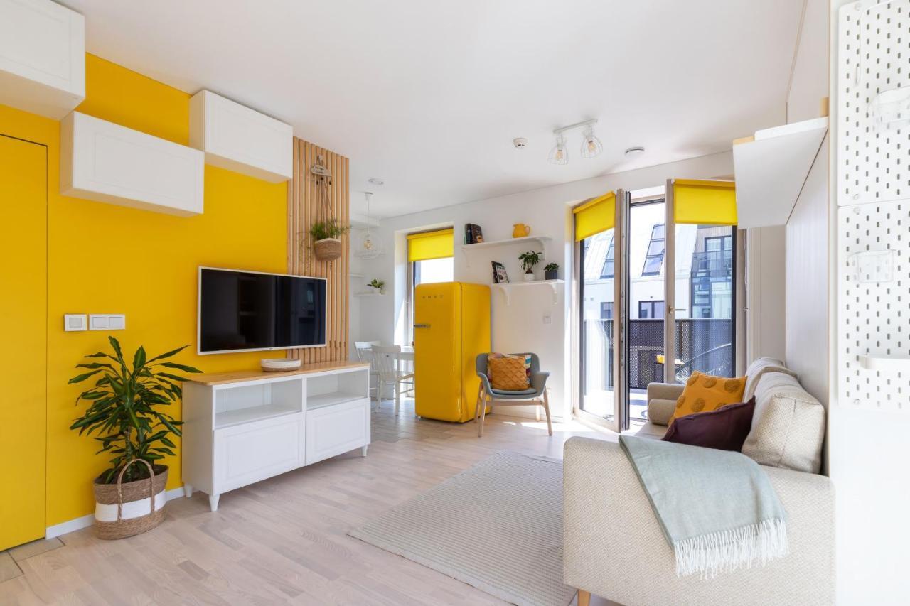 Appartamento Yellow Studio Paupys Vilnius Esterno foto